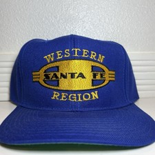 VTG Western Region Santa Fe Hat Cap BNSF Railway Train Royal Blue Snapback Rare