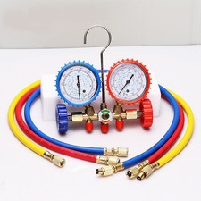 Air Conditioning Fluoride Alloy Set AC Manifold Gauge Auto Service Kit