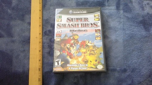 Super Smash Bros Melee Nintendo GameCube - TESTED Complete CIB w Manual