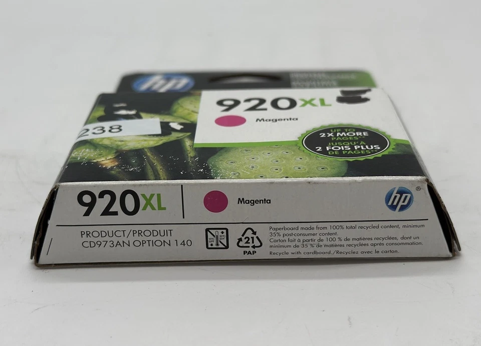 Genuine HP 920XL Magenta High-yield Ink Cartridge (CD973AN) Option 140 - Image 4 of 4