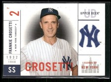 2001 Upper Deck Legends of New York #105 Frankie Crosetti