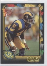 1991 Wild Card Todd Lyght #155 Rookie RC 0a0. rookie card picture