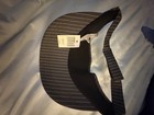 Mickey Mouse Disney parks pinstripe gray wide brim sunvisor RAIL ROAD RETIRED — photo 1