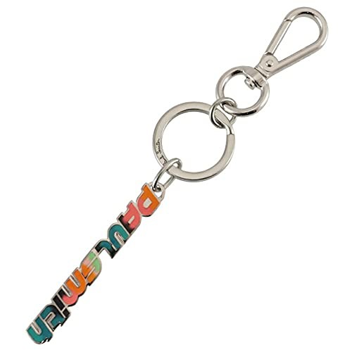 Paul Smith｜KEYRINGS/KEYCASES (MEN KEYRING LOGO (M1A KEY Black Calf Leather Monogrammed Keyring