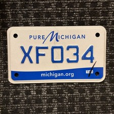 Oryginalna tablica rejestracyjna motocykla USA 🇺🇸 Michigan 