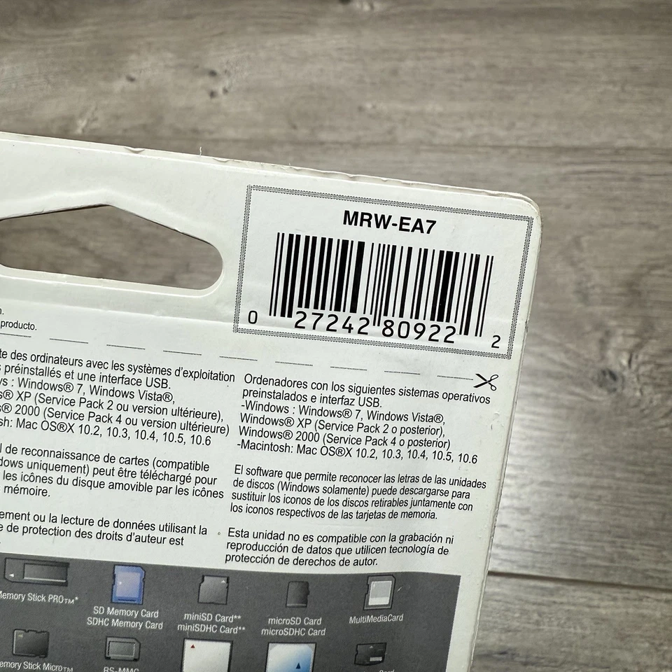 Sony USB External Multi-Format Card Reader Writer MRW-EA7 Sealed - Image 3 of 3