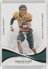 2019 Panini Immaculate Collegiate Green 4/5 Carson Wentz #20 jc3