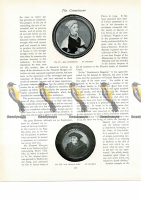 Mrs Pemberton & Thomas More, Holbein, Buchillustration (Druck), 1906