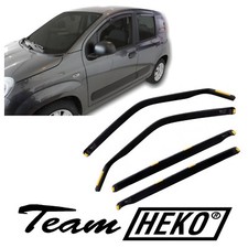 Deflettori Aria Per Fiat Panda 3 2012-2024 Set 4 Antiturbo Antivento