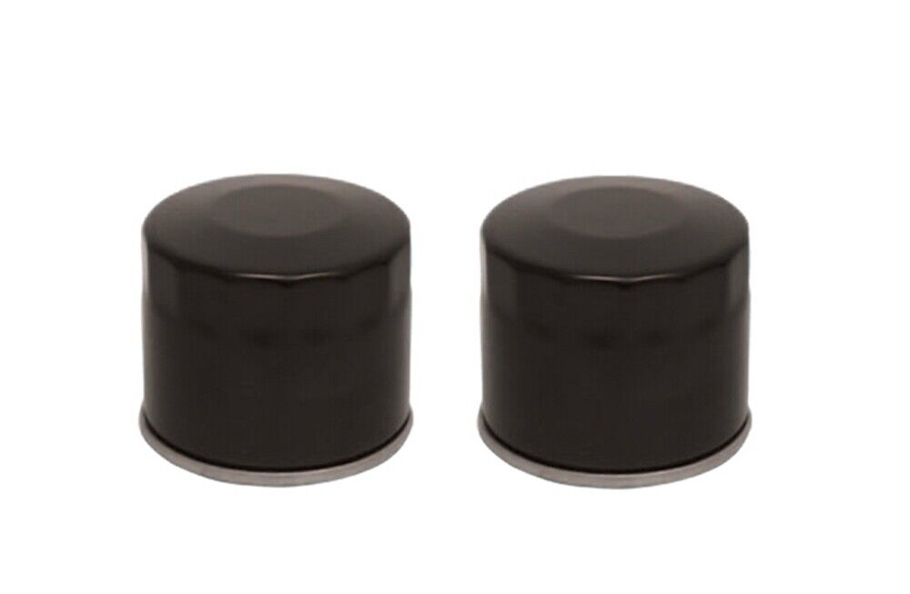 Mid-USA 87183 Black Oil Filters Pair 99-17 Harley Twin Cam Repl OE 63798-99A