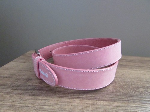 Cintura Timberland rosa in vera pelle -taglia grande-indossata una volta - Foto 6 di 7