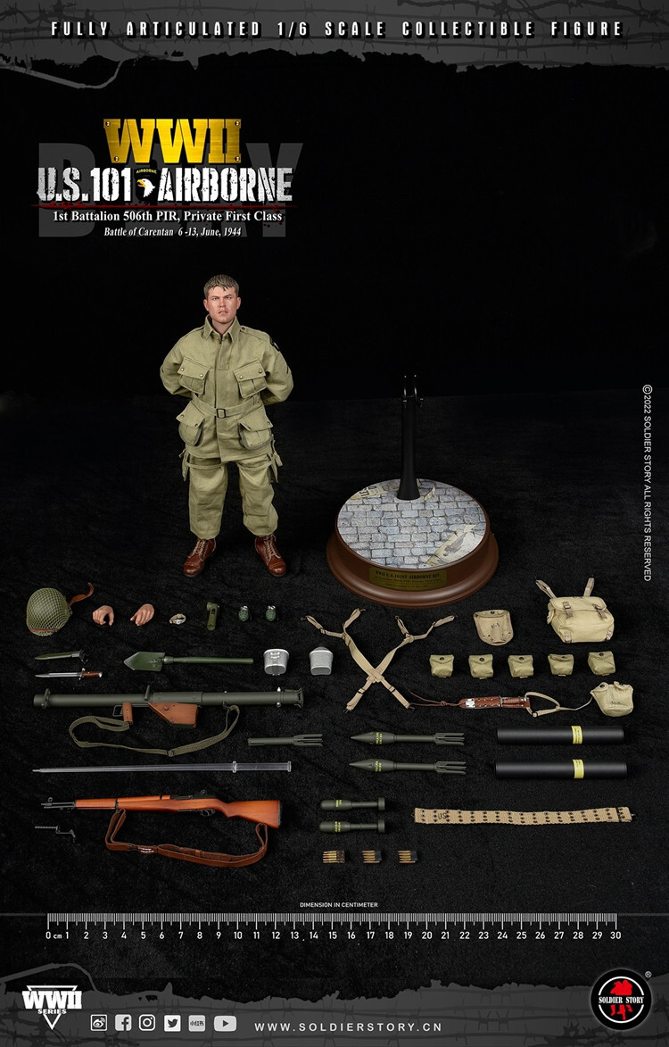 Soldier Story WWII U.S.101 Airborne Private First Class 1/6