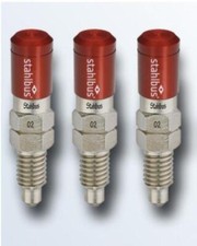 3x Stahlbus Vite Spurgo Valvola Sfogo Aria M8x1.25x20 MM + 3x Coperture Rosso