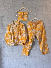 Indian 100 Cotton Floral Print PJ Set Bridesmaid Pajama Set Women Nightwear Suit