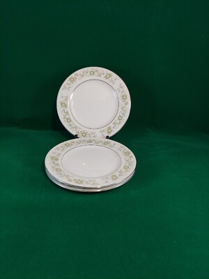 VINTAGE ROYAL WENTWORTH FINE CHINA PAULINE 8695 JAPAN 3 BREAD & BUTTER PLATES 6''