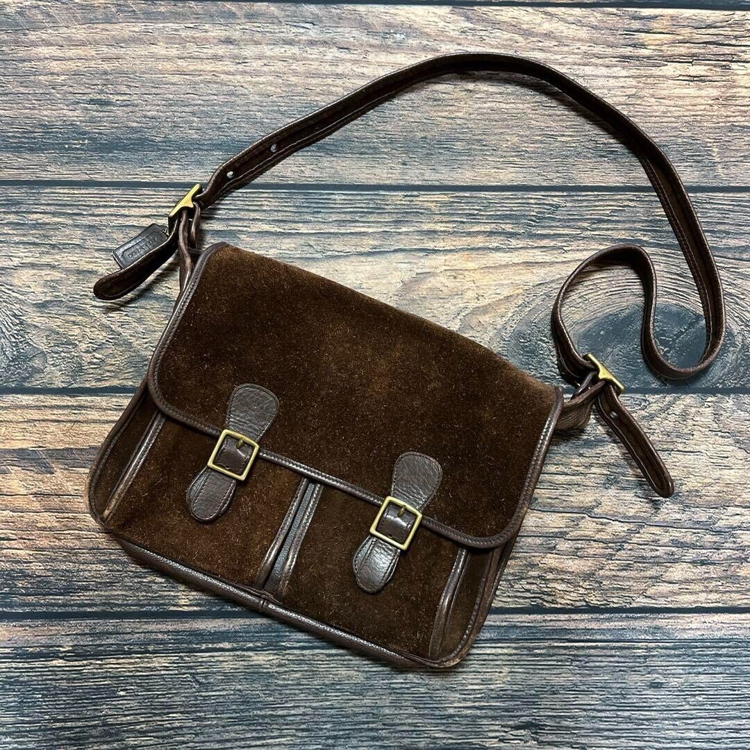 COACH Old Berkeley Messenger Field Bag Suede 5284 Brown COACH Old Berkeley Messenger Field Bag Suede 5284 Brown