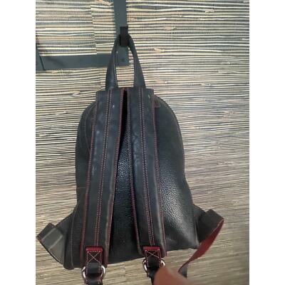Borlino Cortina Black Travel Backpack Red Lava Accents Italy  display picture 1