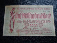 Kilonia, banknot 5 miliardów marek 1923,