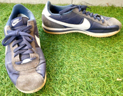 Nike Cortez Basic Nylon Obsidian Canvas 819720-411 Men Size US 8 UK 7 EU 41