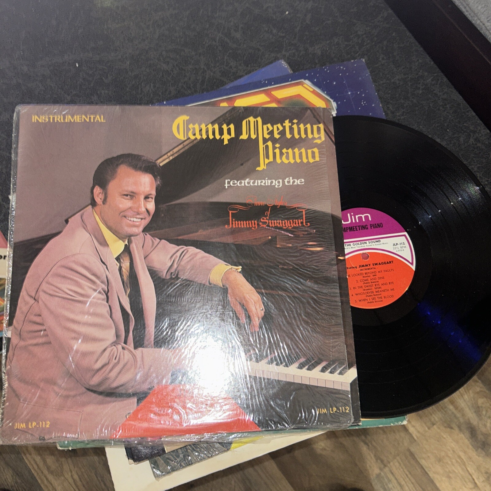 Jimmy Swaggart Camp Meeting Piano LP 112 Southern Gospel LP 33rpm