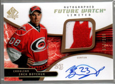 2008-09 SP Authentic Limited Auto Patches #203 Zach Boychuk Auto Jersey /100