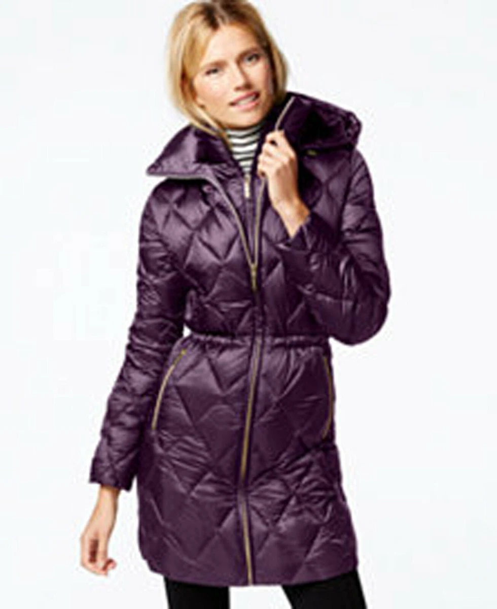 Michael Kors Women s Michael Packable Down Coat W Vest L Violet was 240