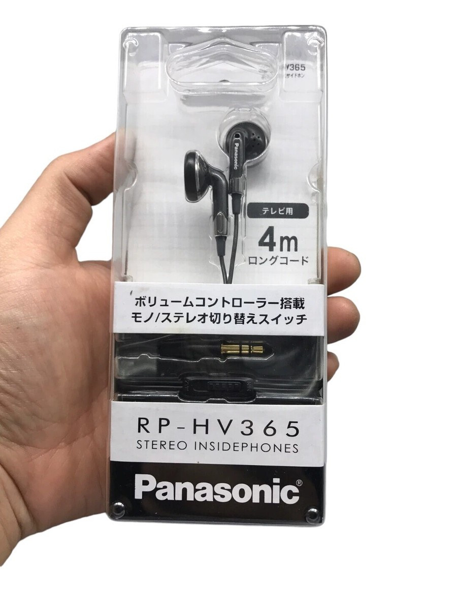 Panasonic RP-HV365 Portable Earbud Headphones -Black 4m | eBay
