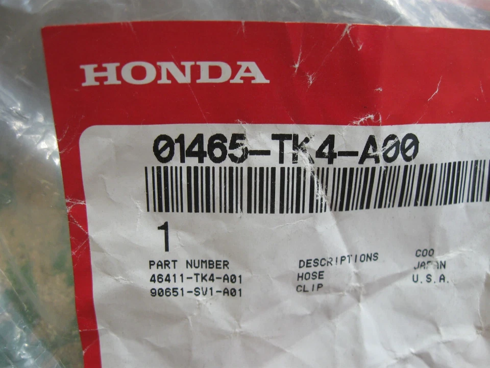 Honda 01465-TK4-A00 Left Front Brake Hose for 09-14 Acura TL Foto 2 de 2