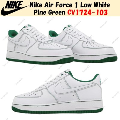 Nike Air Force 1 Low White Pine Green CV1724-103 Men's Size