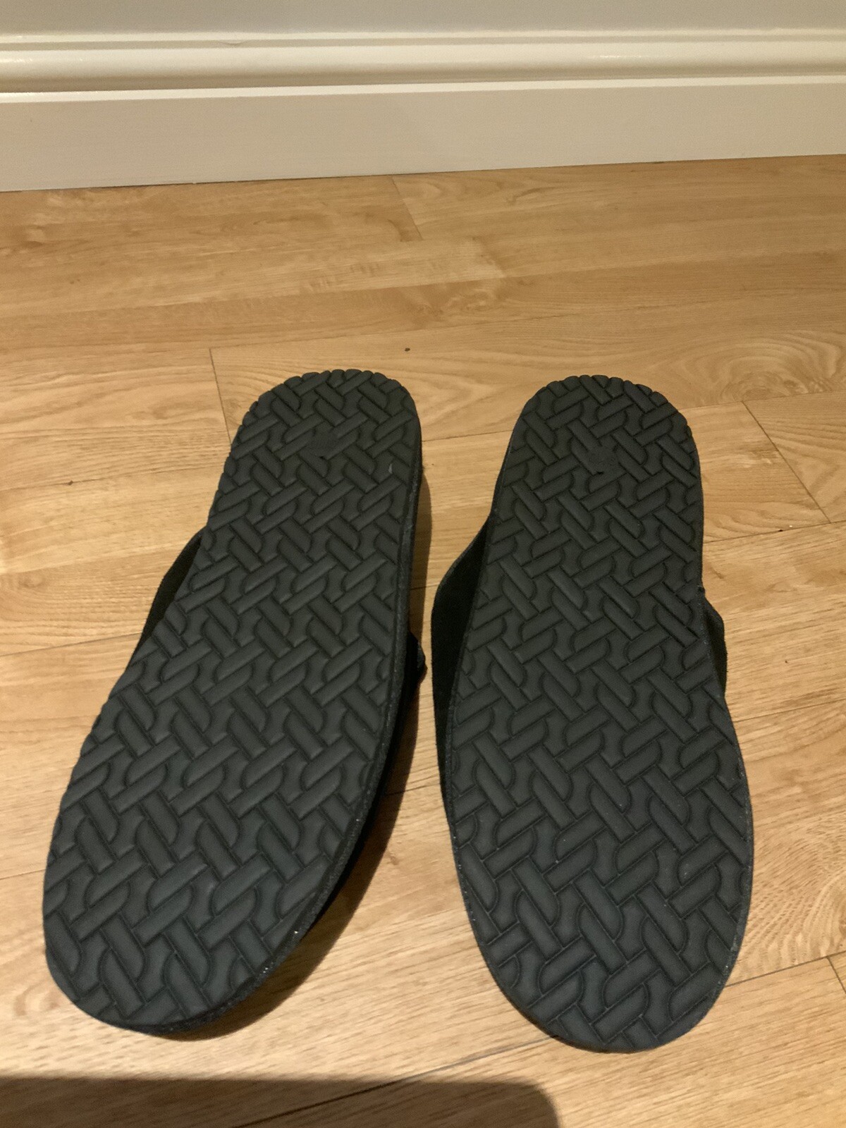 B/N Mens Avenue Black Suede leather Mule Slippers, Size 910 eBay