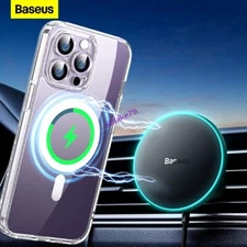 Fast Car Wireless Charger Magnetic Phone Holder For iPhone 15 14 13 12 11 15W