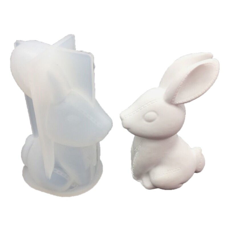 Easter Rabbit Resin Molds for DIY Art Craft Gypsum Ornament