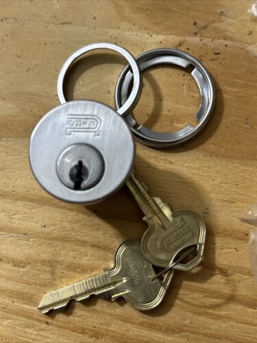 SET OF 6 CORBIN RUSSWIN D-1 KEYWAY RIM LOCK MORTISE CYLINDER WITH KEYS NEW - Picture 2 of 7