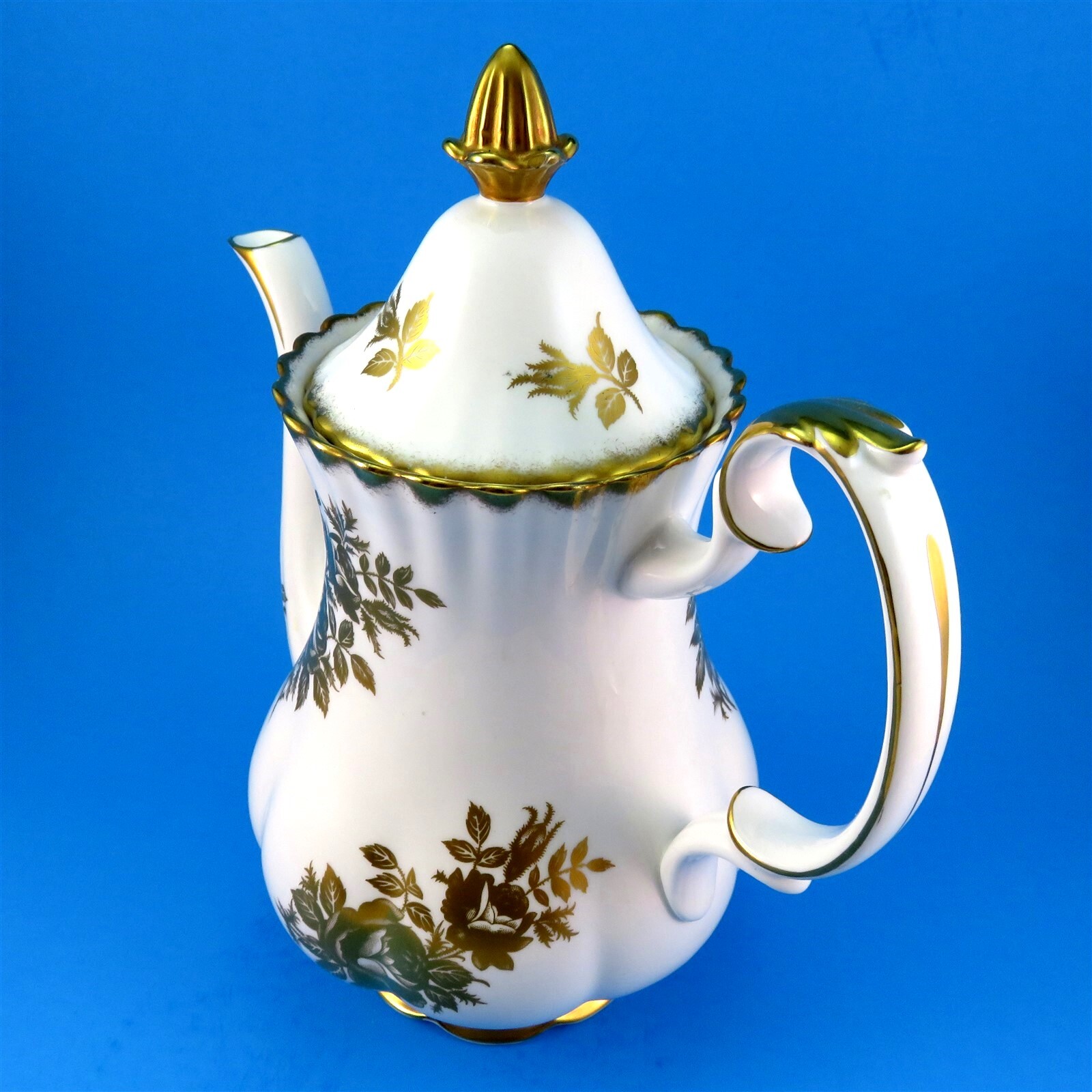 Royal Albert Golden Rose Large Coffee Pot eBay