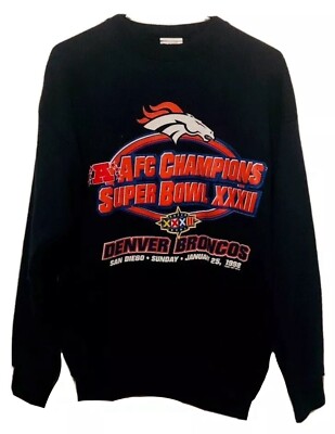【ヴィンテージ 古着】NFL PP ブロンコス Tシャツ SB XXXII Vintage Denver Broncos 1998 NFL Super Bowl XXXII AFC Champions