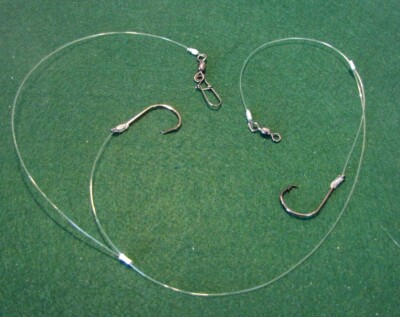 4 Double Drop Fishing Rigs/Leaders / Circle Hooks / Surf Fishing / Catfish