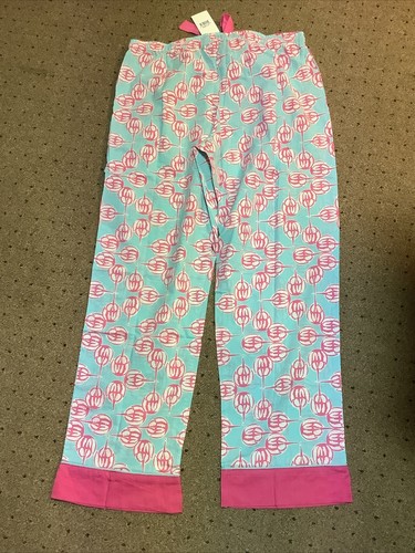 BOUTIQUE BUYOUT. Buckhead Bettie’s Sanibell Lounge Pants SzLG. Mint/Pink NWT - Picture 4 of 6