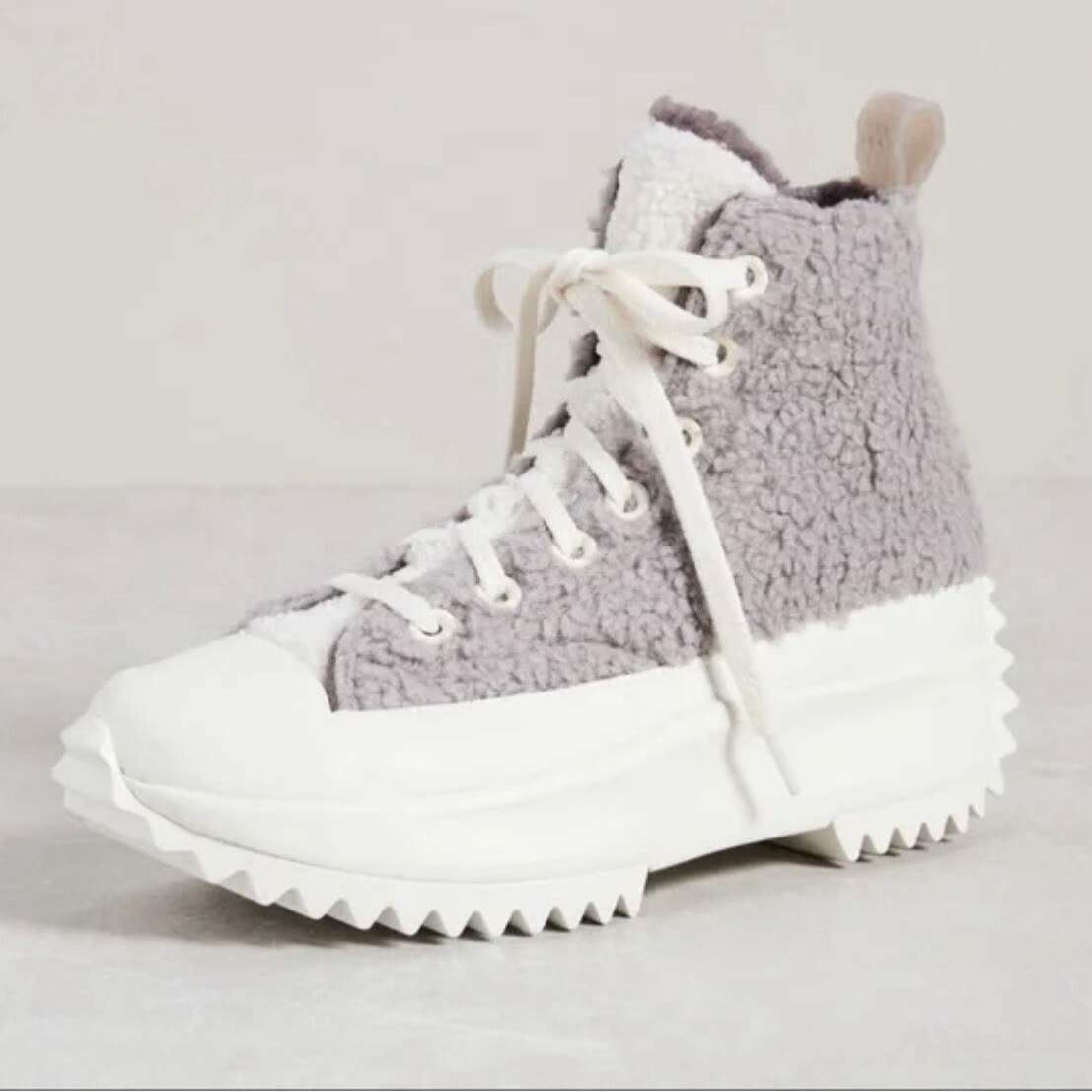 Converse Run Star Hike Hi Platform Sherpa Vapor Mauve W8  display picture 1
