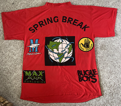 Vintage 90s Spring Break Max Active Worldwide Giant Shirt Body Glove, Bugle Boys