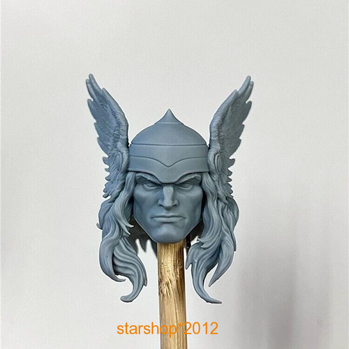 1/6 Head Sculpt Retro Thor heroes Carved Fit 12in Male Action Figure Body Toy - Picture 4 of 6