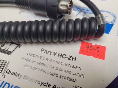 J&M Elite 584 Series Headset with Harley 8 Pin Connector Cord - Picture 7 of 8