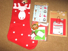 bas de noël rennes, kit atelier père noël, tableau de récompenses, 24 étiquettes cadeaux NEUF