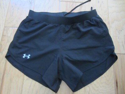 Under Armour Black Women's Loose Coupe UA Fly By Short XS NWT