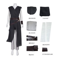 Star Wars  The Rise of Skywalker Rey Cosplay Costumes Halloween Women Outfit NEW