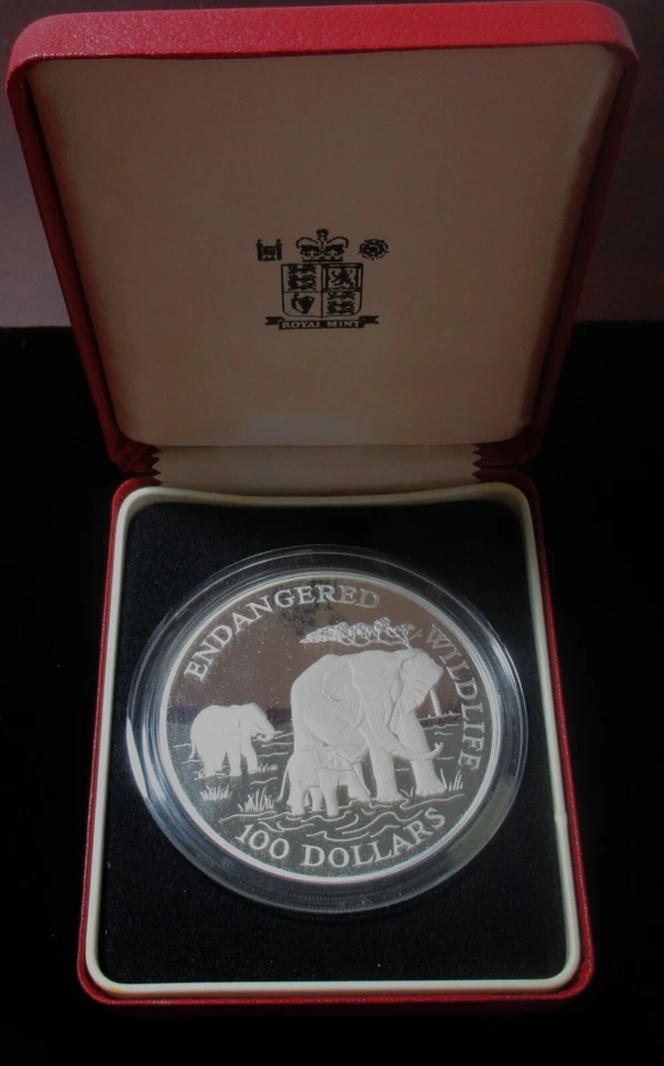 Cook Isola: 1991 Napoleone Commemorative Prova D'Argento 100 Dollari Box COA - Immagine 3 di 4