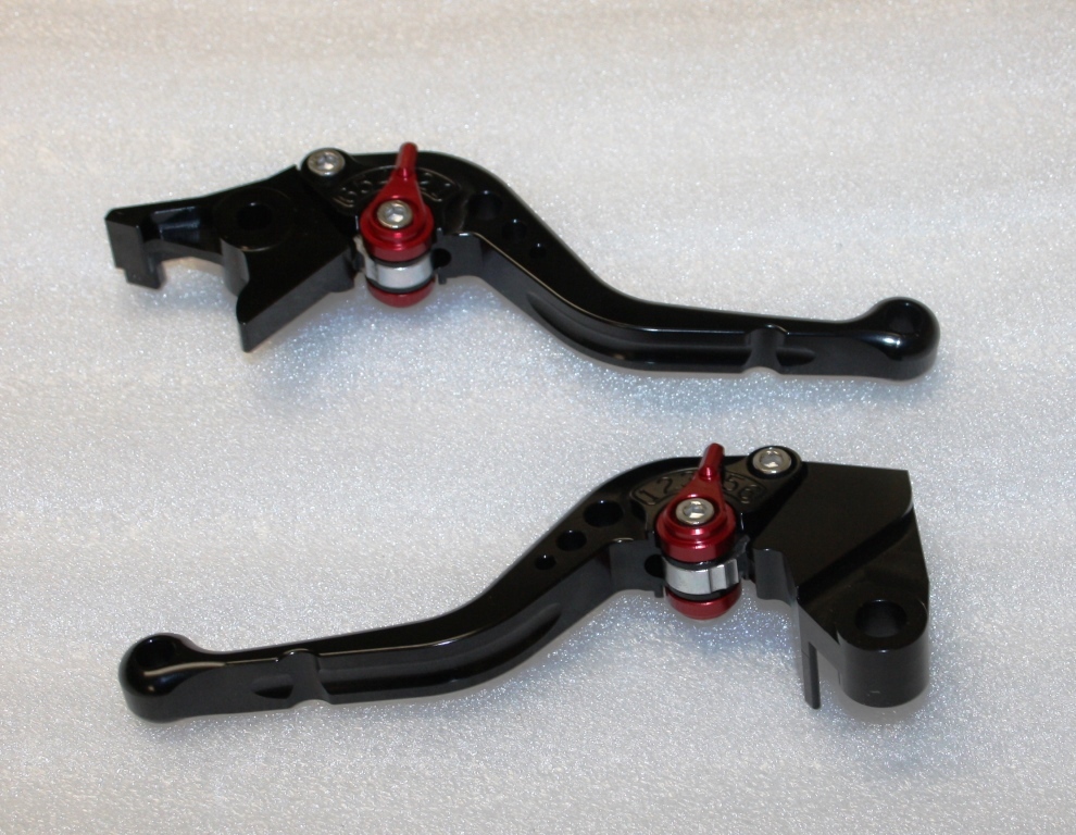 Levier de frein et embrayage courts pour Honda CB1000R 2018-2019 noir et rouge