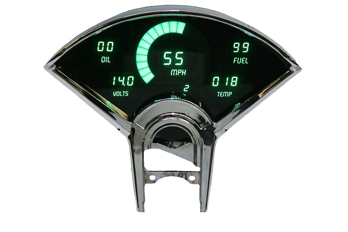 Intellitronix Digital Dash Panel – Blue LED, Fits Chevy Truck 1988-1991, Speed, RPM, Temp, Oil, Fuel Gauge