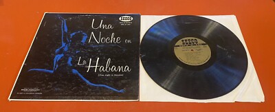 Vintage Vinyl/LP. Una Noche En Habana, Various (Incl. Celia Cruz. Cuban. READ!