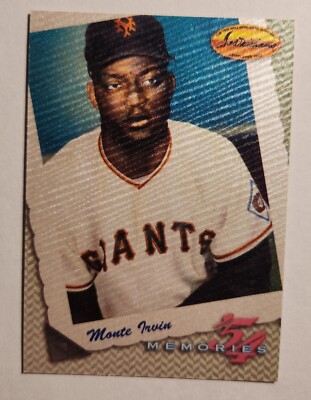 1994 TWCC 1954 Memories Insert #M21 Monte Irvin New York Giants NrMt