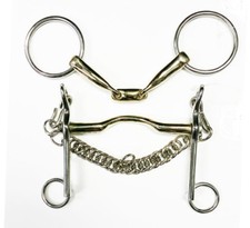 Weymouth double bridle Revolving Curb bit set - DISCONTINUED/CLEARANCE